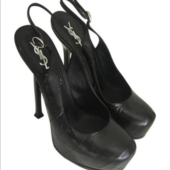 Saint Laurent black tribtoo 105 sling Shoes - Picture 1 of 7